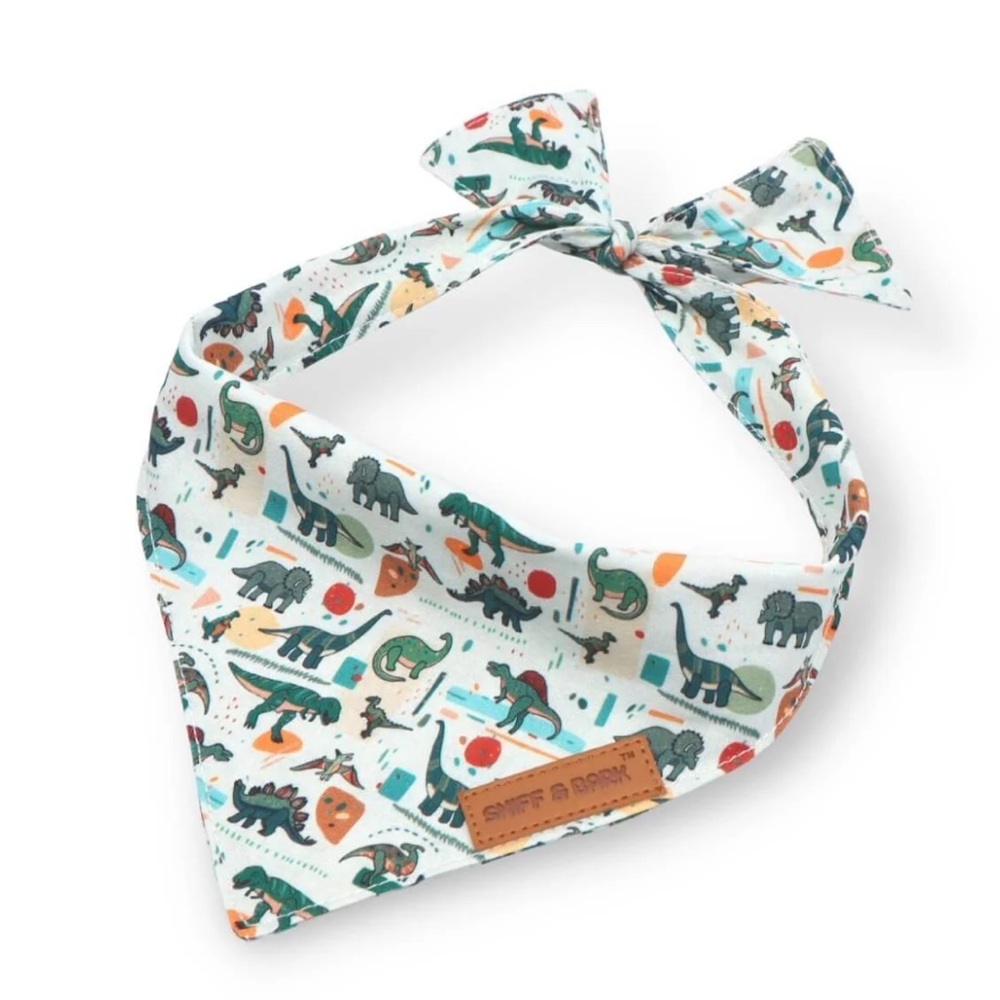 Sniff & Bark Dinosaur Pet Bandana. NEW